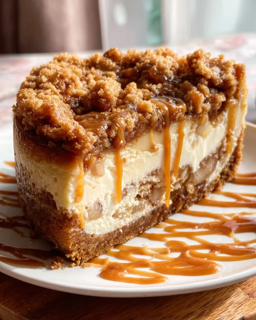 Apple Crumble Cheesecake