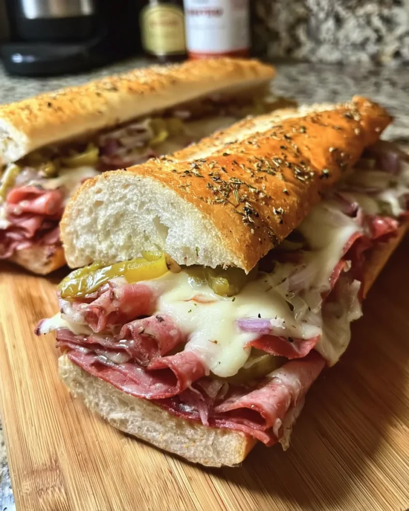 Baked Italian Sub Sandwiches