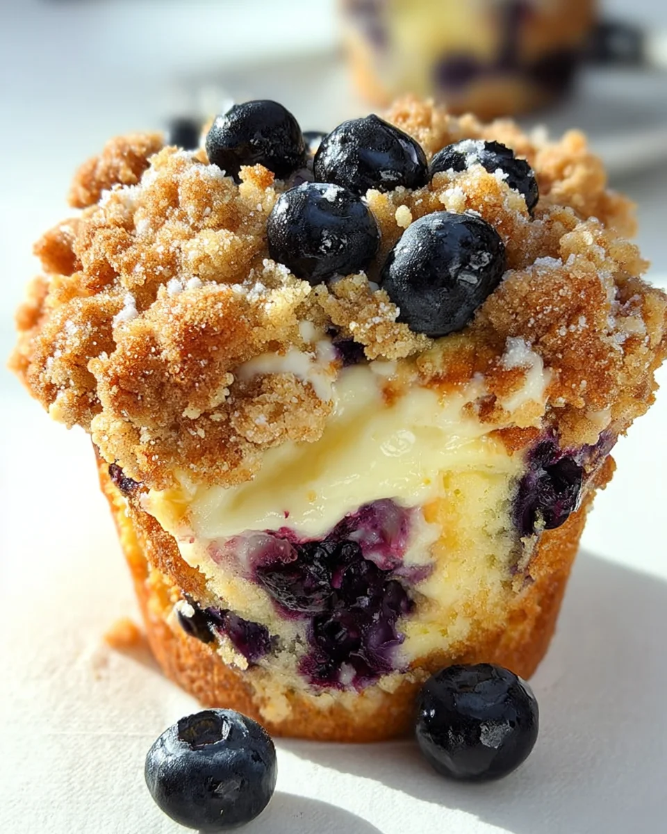 Blueberry Cream Cheese Muffins