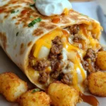 Cheesy Potato Burritos Comfort Meal