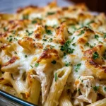 Chicken Alfredo Pasta Bake