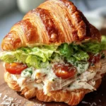 Chicken Caesar Croissant Sandwich