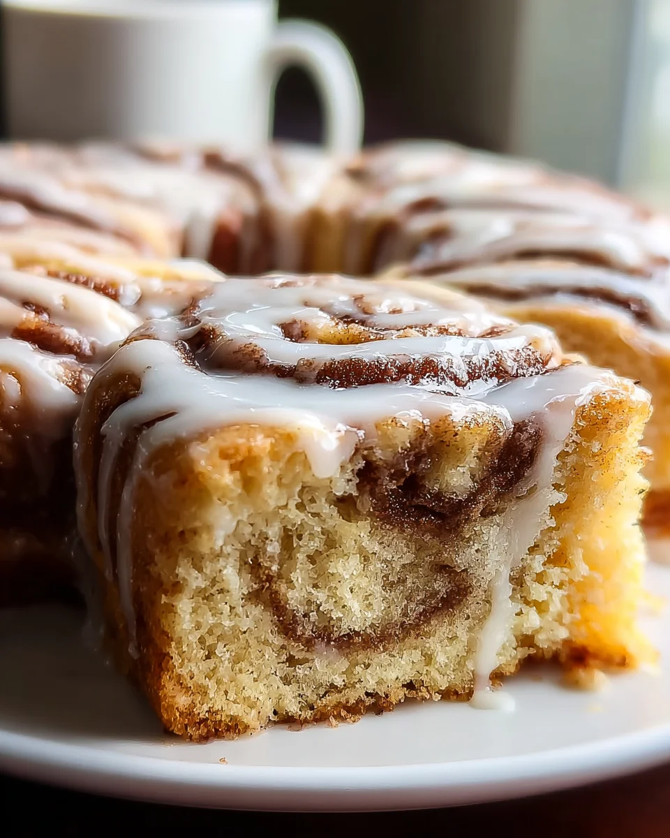 Cinnamon Roll Cake Delight