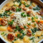 Creamy Parmesan Italian Sausage Soup