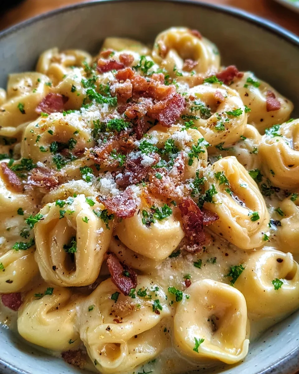 Creamy Tortellini Carbonara Recipe