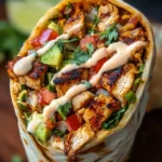 Easy Chipotle Ranch Grilled Chicken Burrito