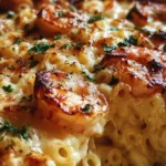 Garlic Shrimp Pasta Bake