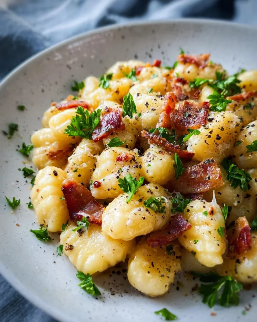 Gnocchi Carbonara