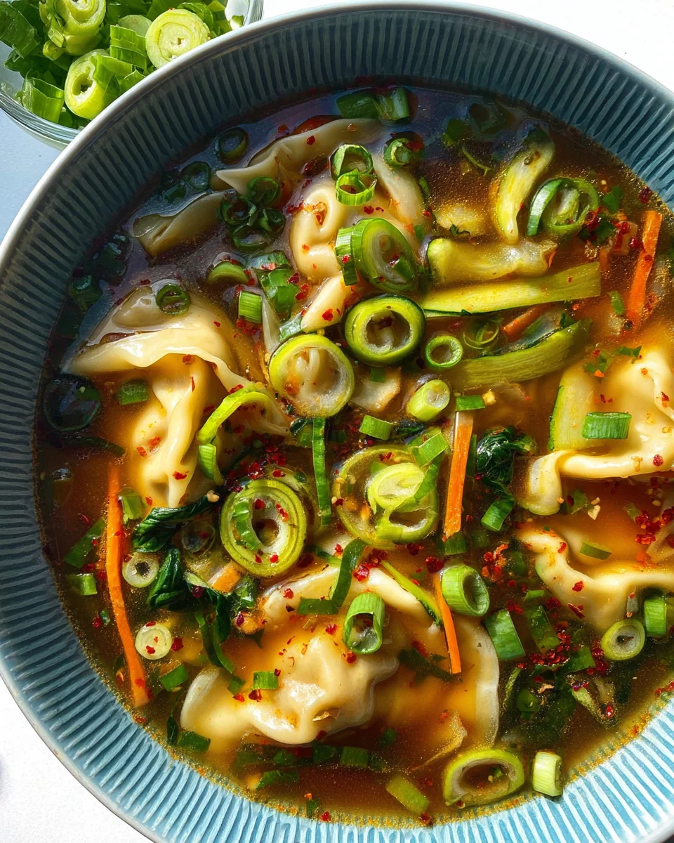 Gyoza Soup (Japanese Dumpling Soup)