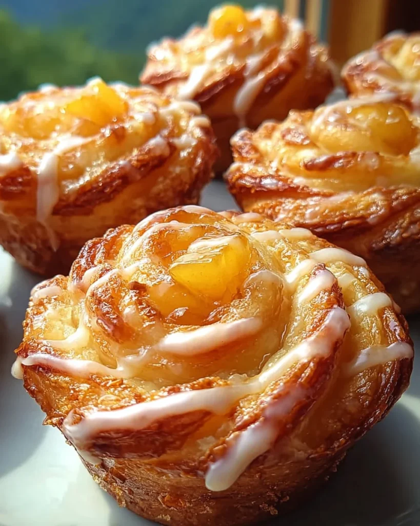 Peach Pie Cruffins Recipe