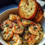 Shrimp Scampi Bowls with Garlic Bread