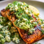 Baked Salmon with Avocado & Feta