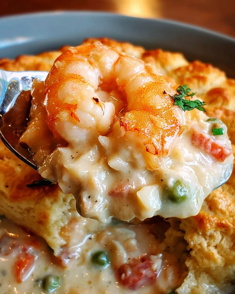 Cheddar Bay Biscuit Seafood Pot Pie: An Incredible Comforting Delight