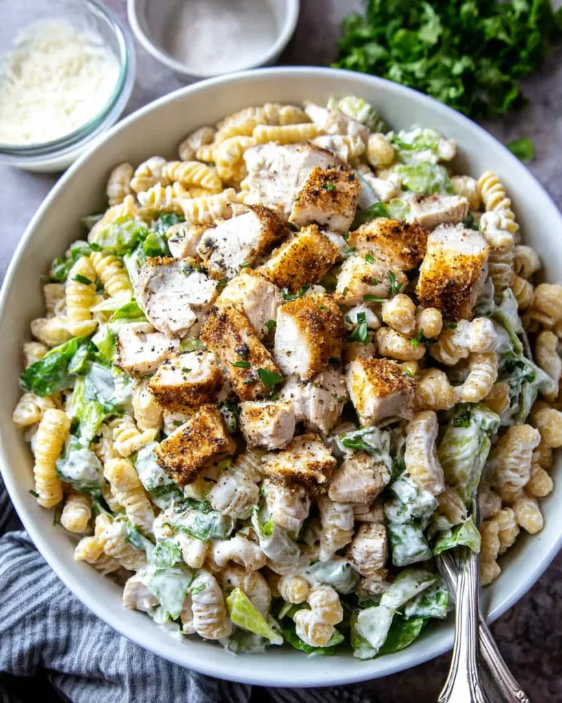 Chicken Caesar Pasta Salad