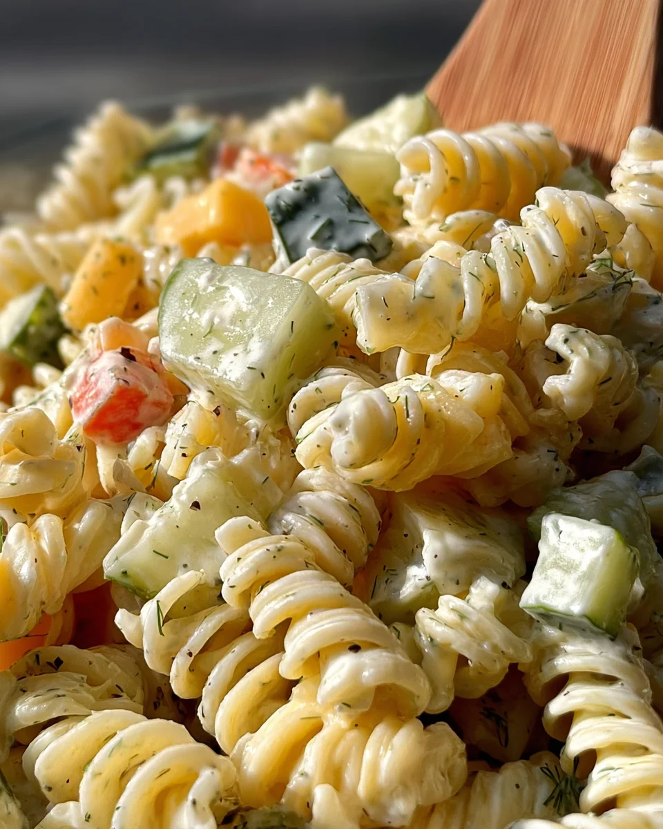 Dill Pickle Pasta Salad