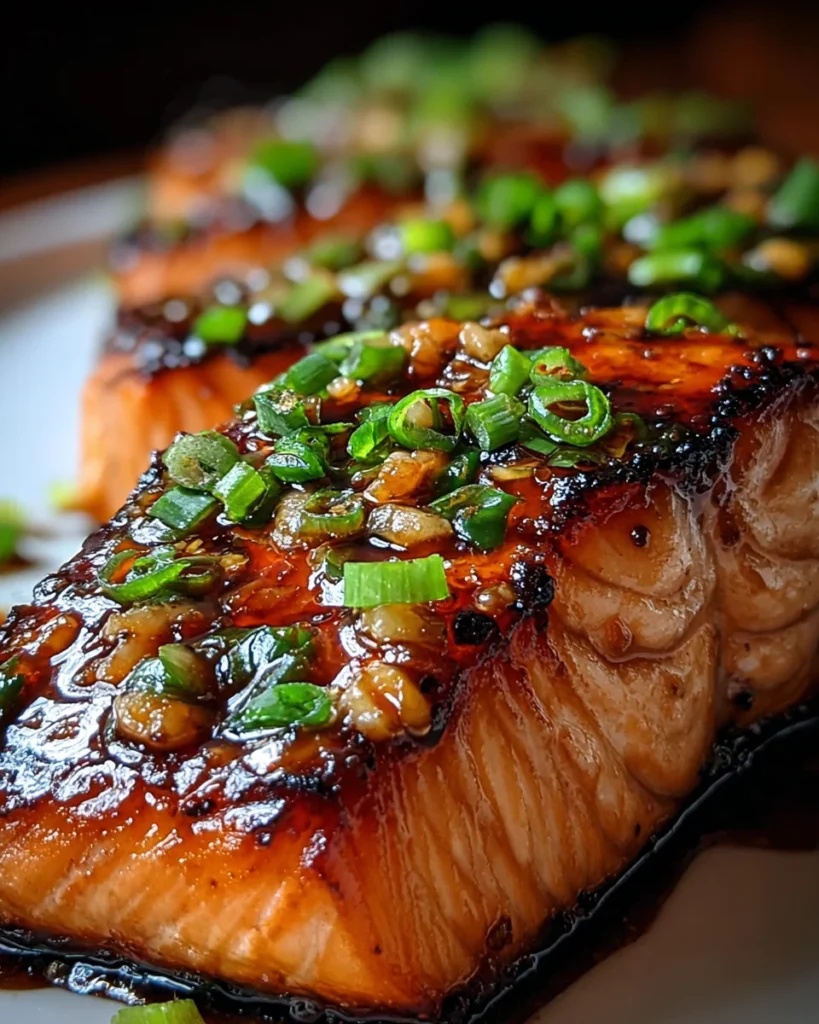 Easy Crispy Honey Garlic Glazed Salmon Recipe
