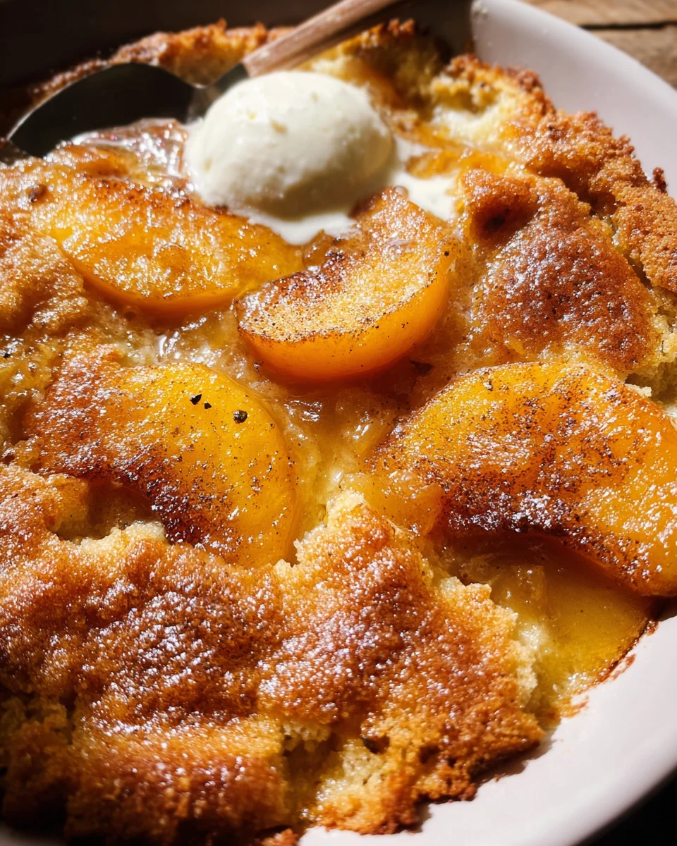 Easy Southern Peach Cobbler [with Canned Peaches]