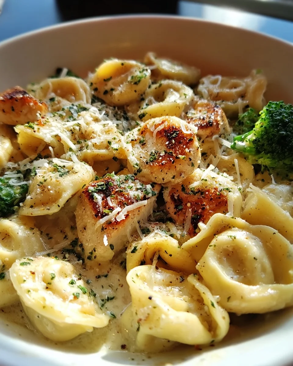 Garlic Parmesan Chicken Tortellini