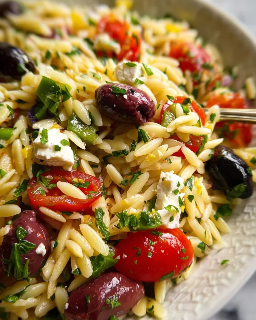 Greek Orzo Pasta Salad