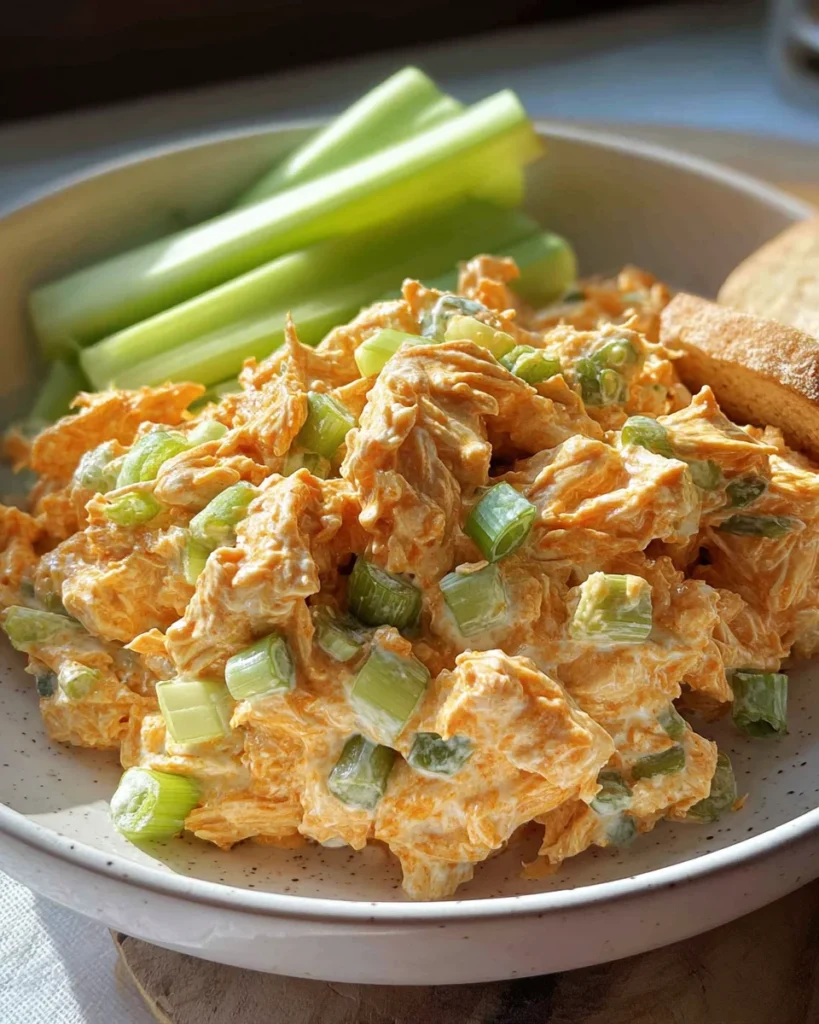 High Protein Buffalo Chicken Salad (Healthy, Easy)