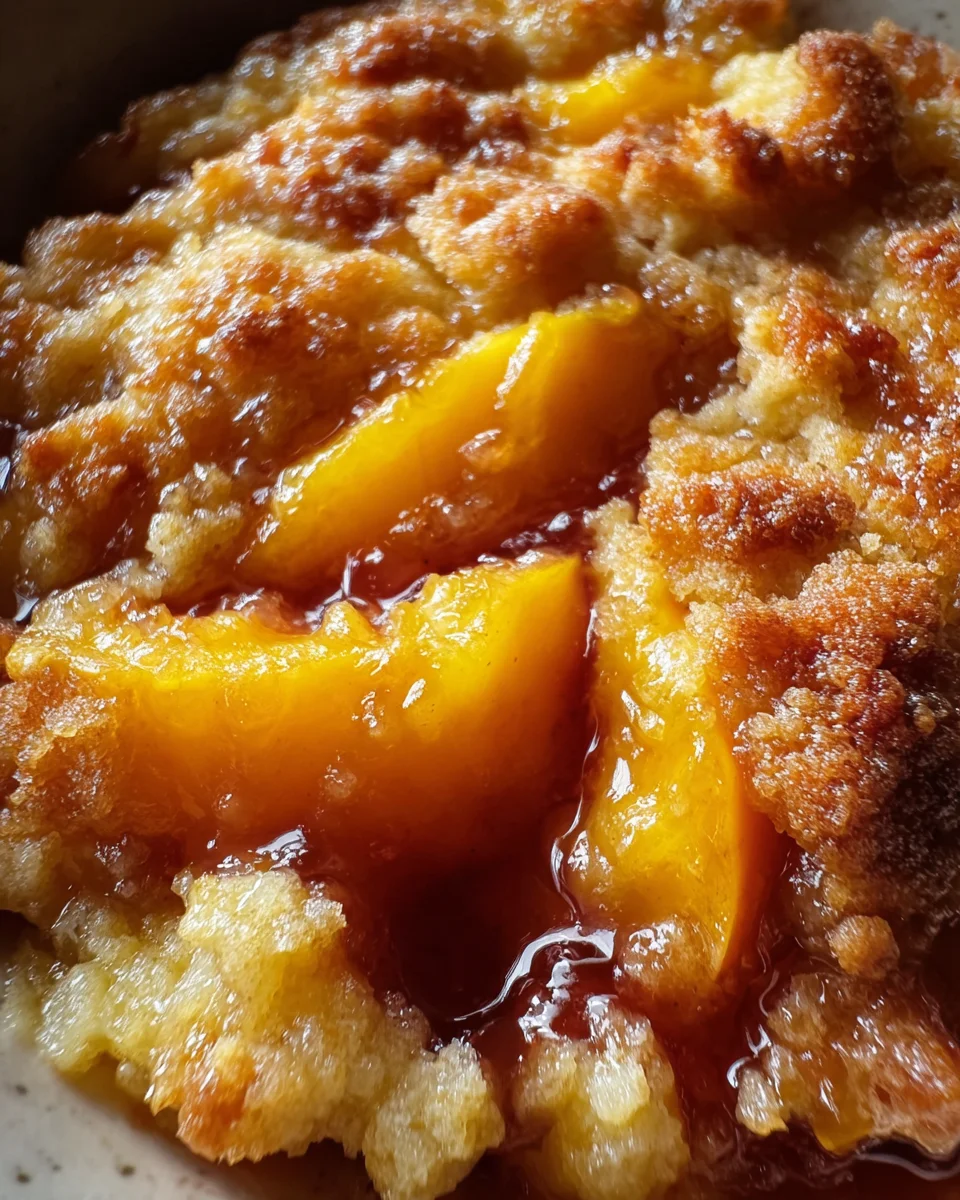 Homemade Peach Cobbler