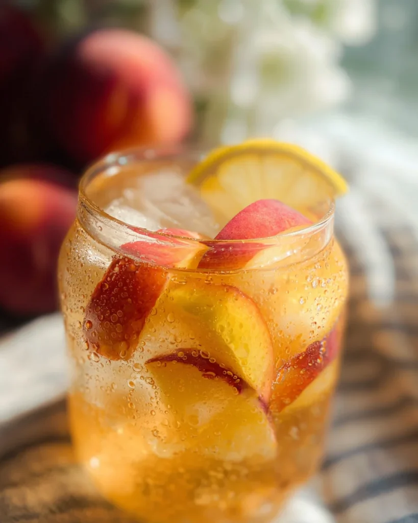 Homemade Peach Lemonade