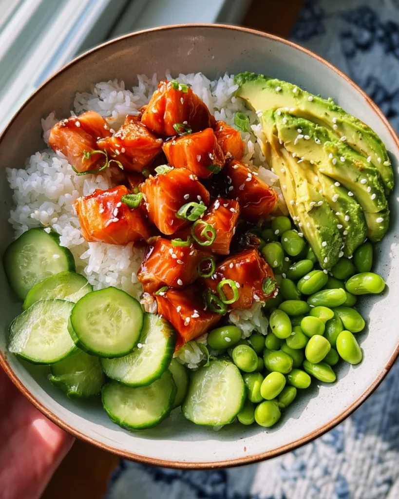 Honey Sriracha Salmon Bowls: A Sweet and Spicy Delight
