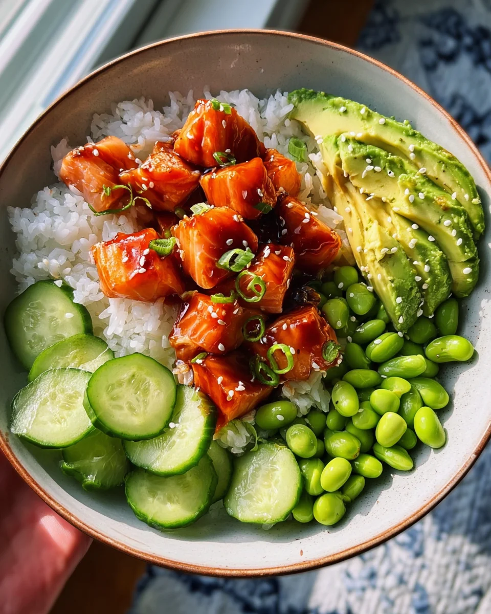 Honey Sriracha Salmon Bowls: A Sweet and Spicy Delight