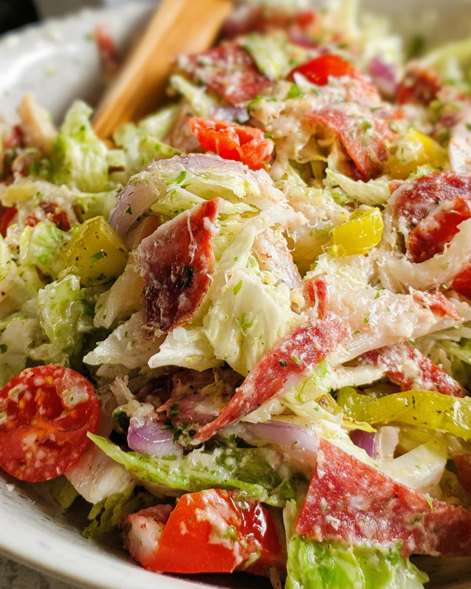 Italian Grinder Salad (Chopped Sub Salad)