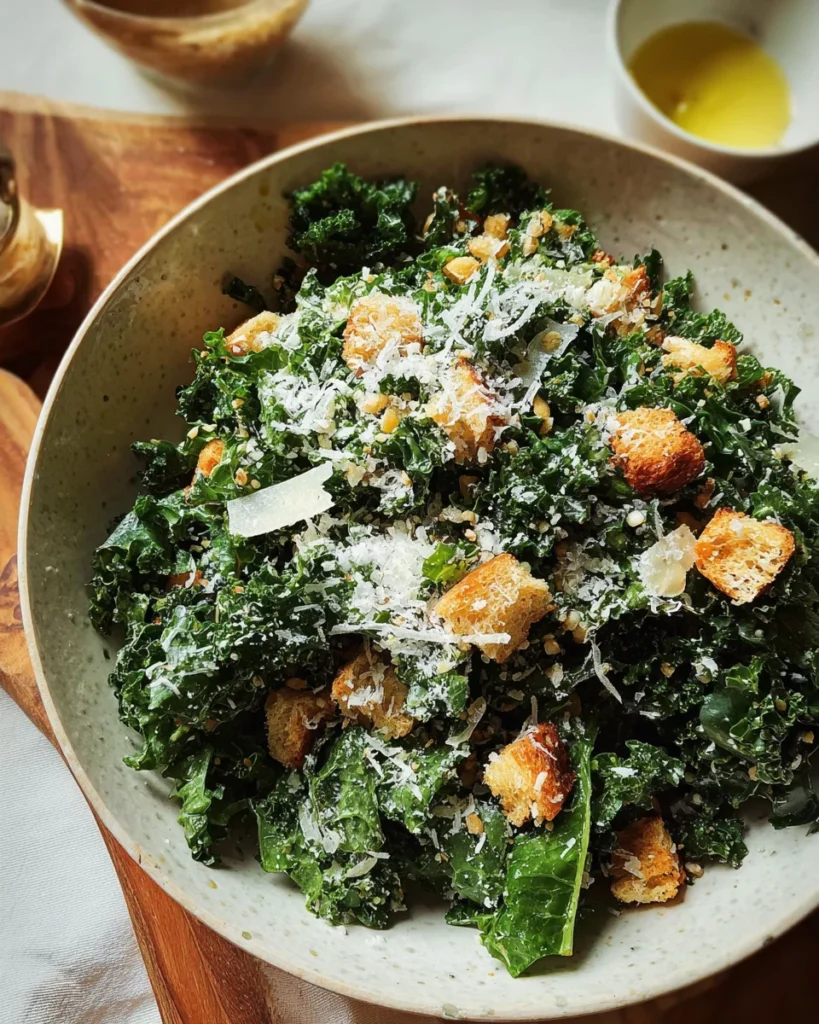 Lemony Parmesan Kale Salad