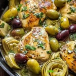 Mediterranean Lemon Chicken with Artichokes & Olives