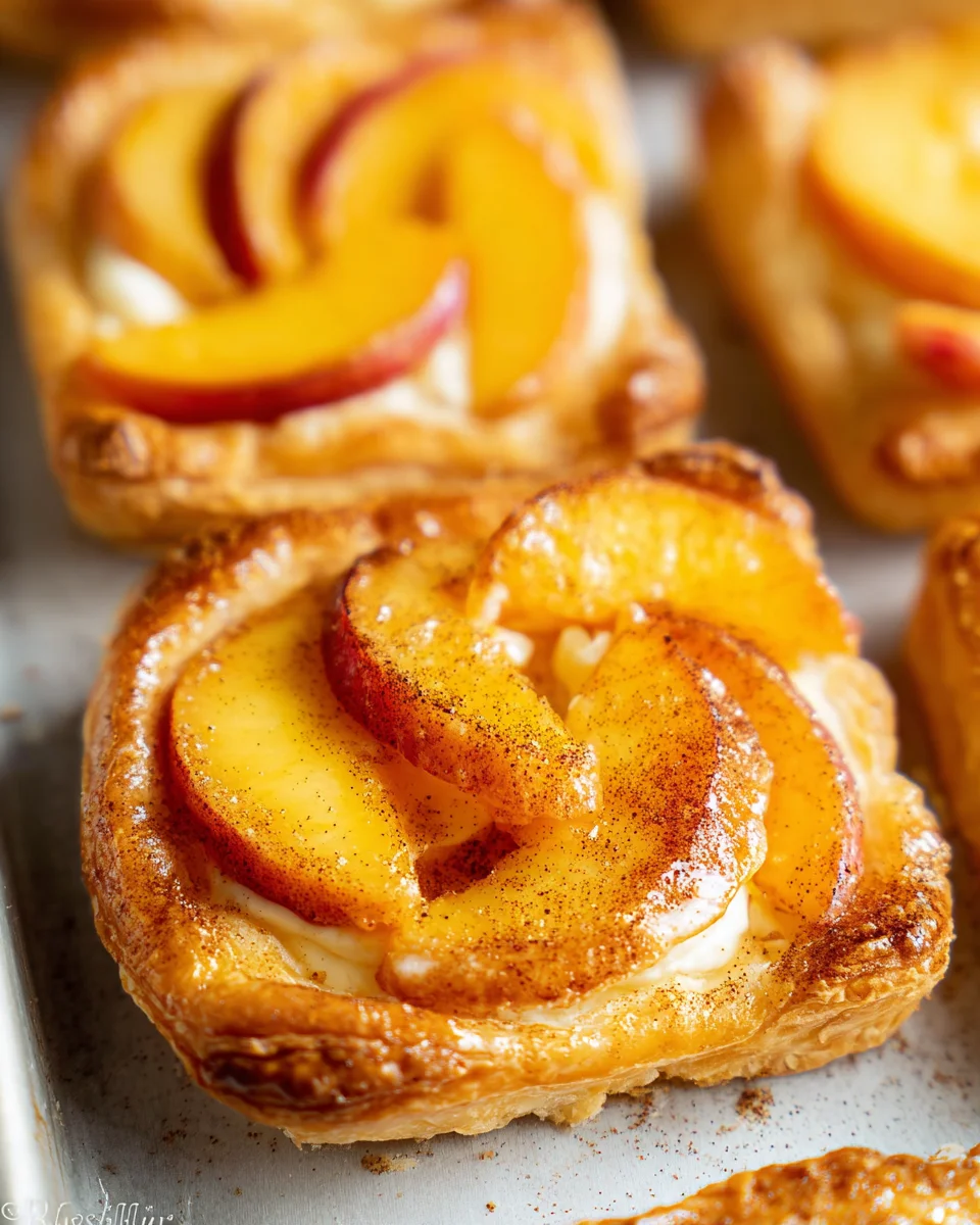 Mini Peach and Cream Cheese Tarts