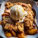 Old School Easy Brown Sugar Peach Cobbler