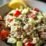 Quick Mediterranean Tuna Salad with No Mayo (Healthy)