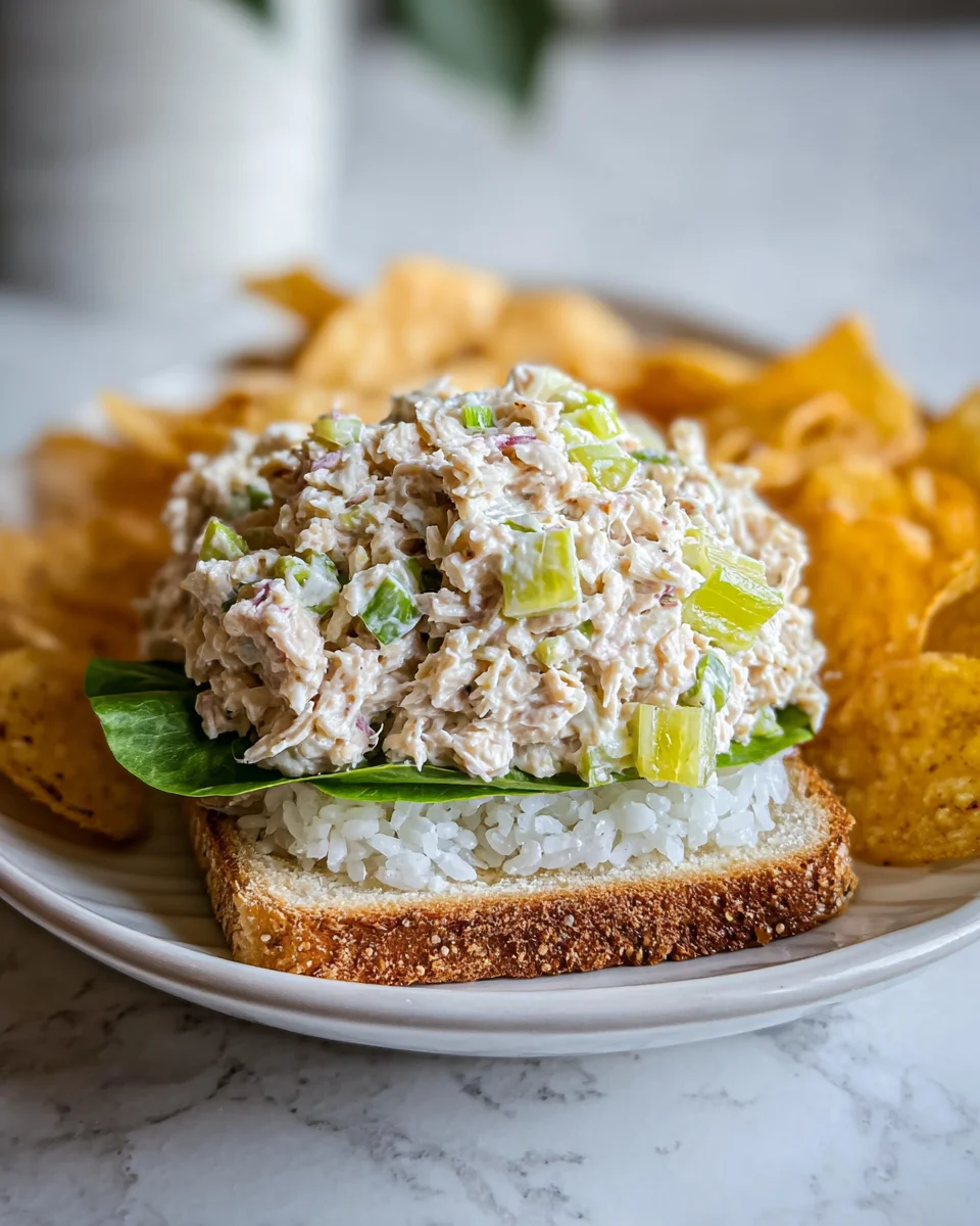 Quick & Easy Tuna Salad with Celery and Relish