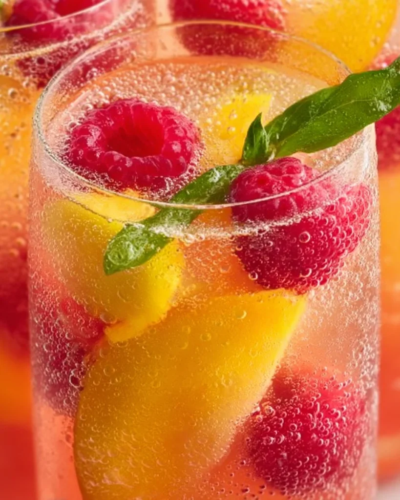 Raspberry Peach Lemonade