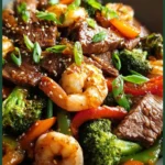 STEAK AND SHRIMP STIR FRY