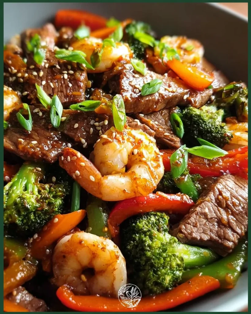 STEAK AND SHRIMP STIR FRY