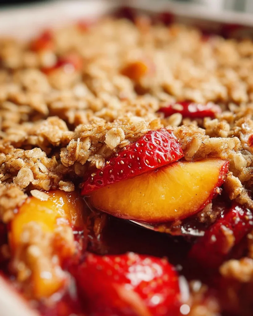 Strawberry Peach Crisp
