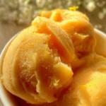 Three Ingredient Peach Sorbet