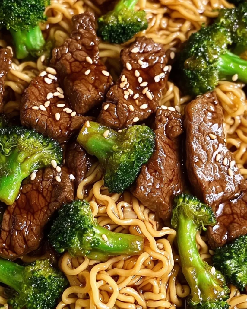 Beef and Broccoli Ramen Stir Fry