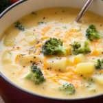 Cheddar Broccoli Potato Soup