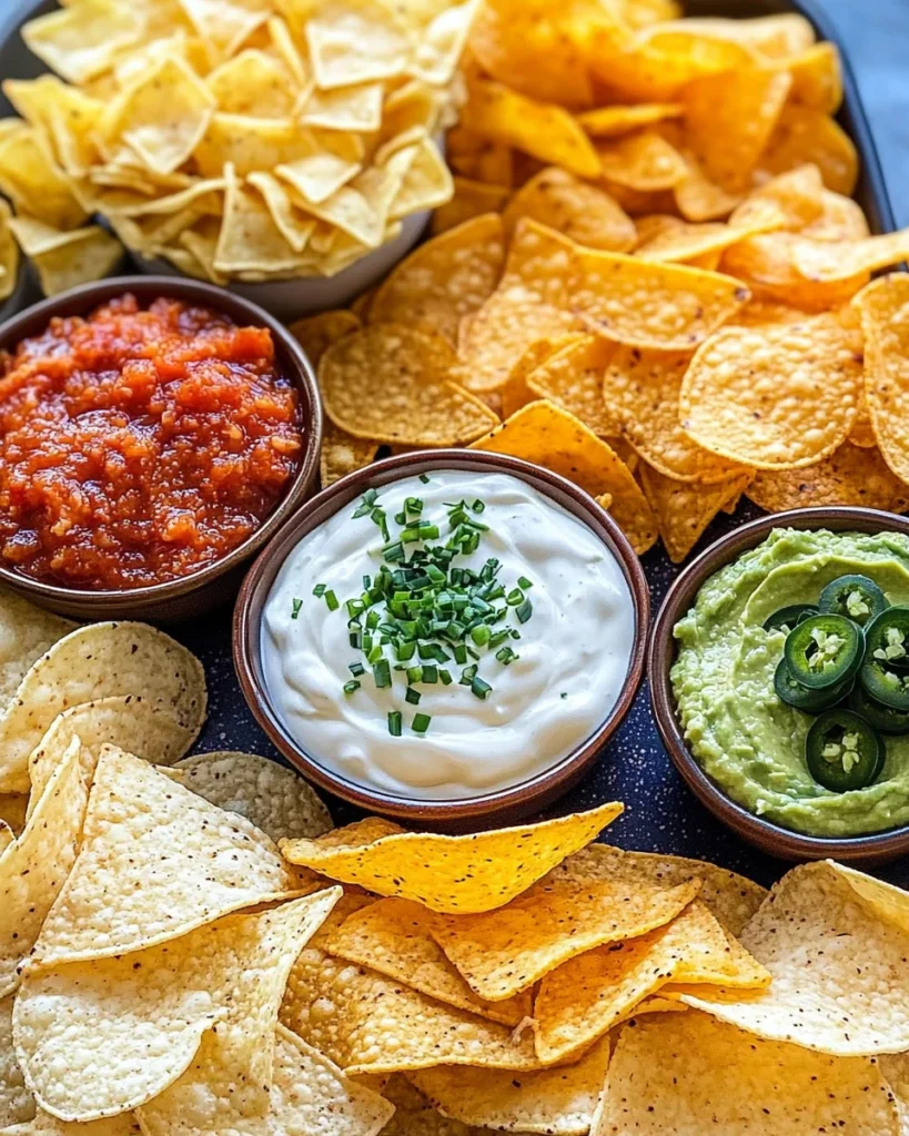 Chips and dip platter