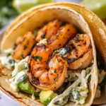 Cilantro Lime Shrimp Tacos with Creamy Slaw