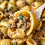 Creamy Beef and Shells