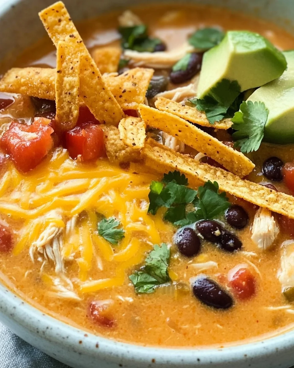 Creamy Chicken Tortilla Soup