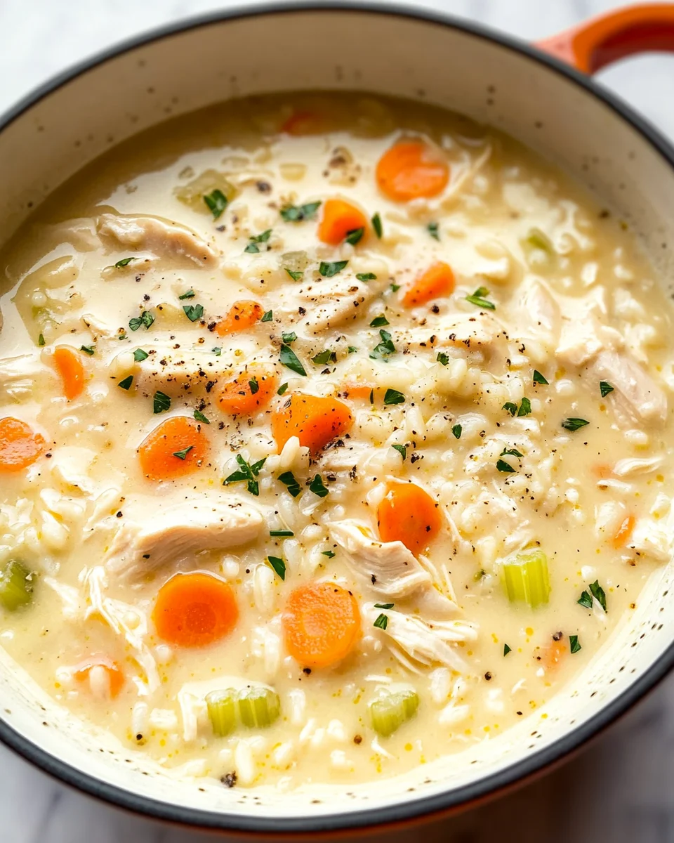 Creamy Chicken and Rice Soup
