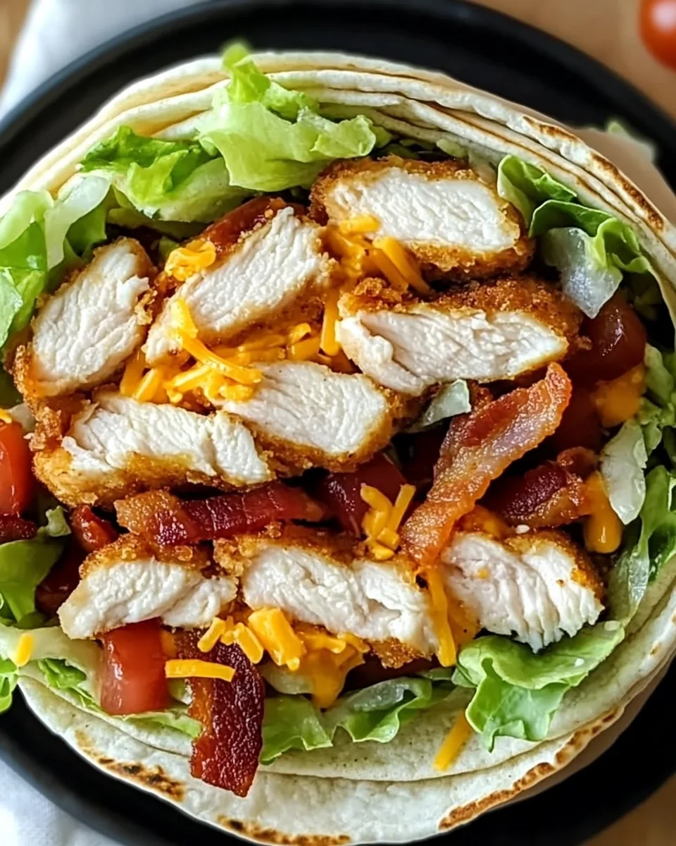 Crispy Chicken Bacon Ranch Wrap