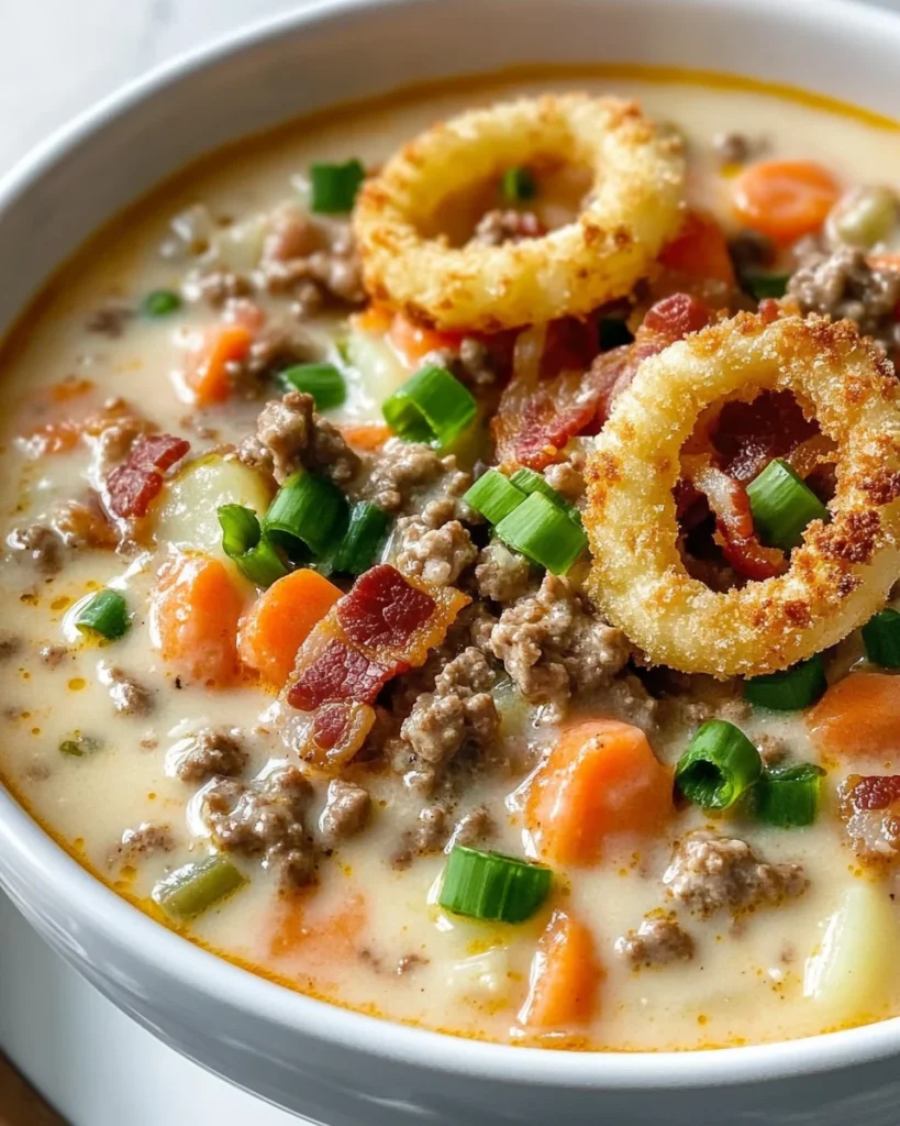 Easy Cheeseburger Soup Recipe