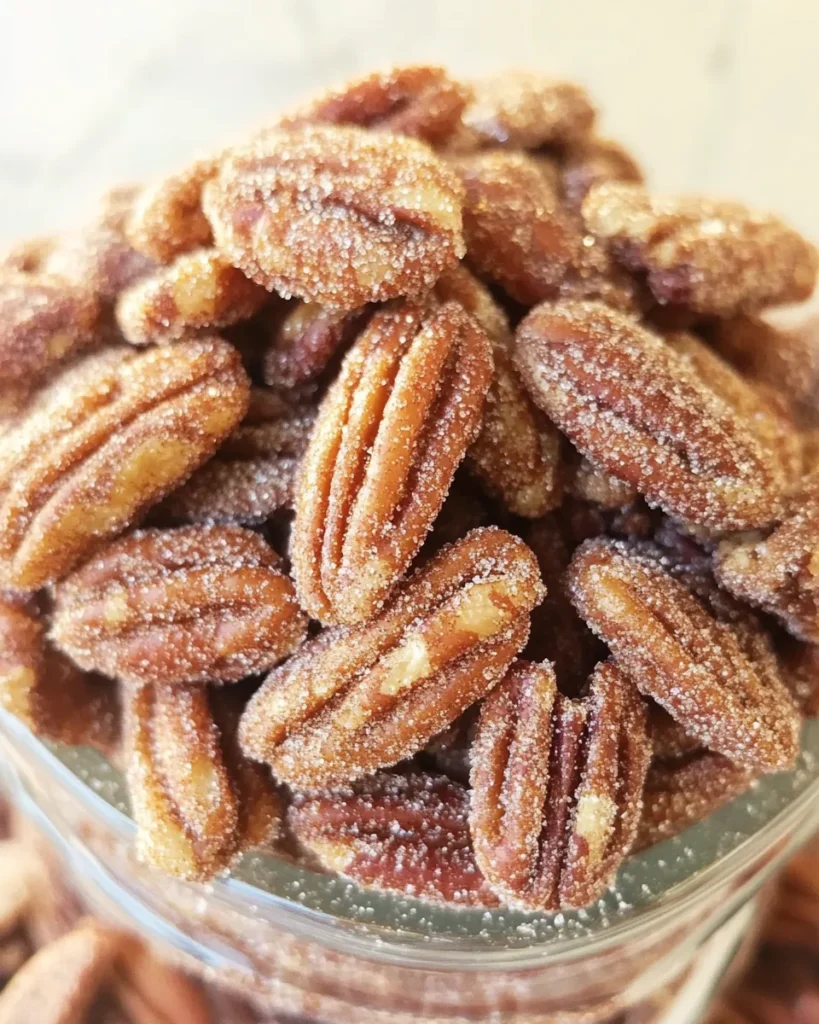 Easy Cinnamon Sugar Pecans